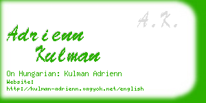 adrienn kulman business card